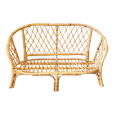 Vintage rattan sofa