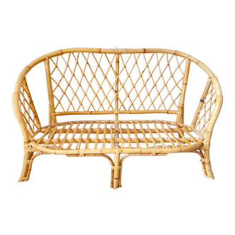 Vintage rattan sofa