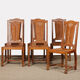 Suite de 6 chaises dans le goût de Charles Dudouyt, 1950
