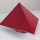 Geometric Red Metal Wall Sconces, 1970s