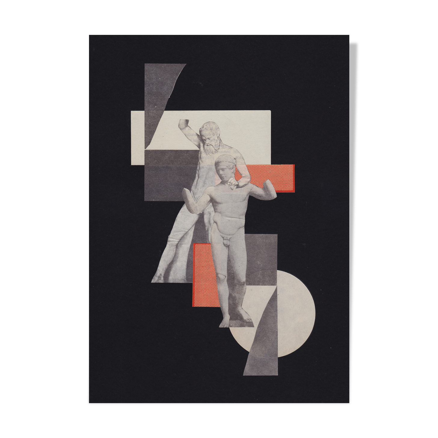 Collage sur papier dance
