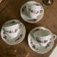 Set of 3 old cups earthenware Gien model Champs