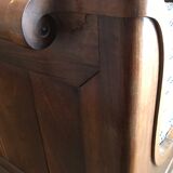 Old solid mahogany boat bed