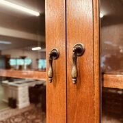 Classic English Mahogany Library Cabinet