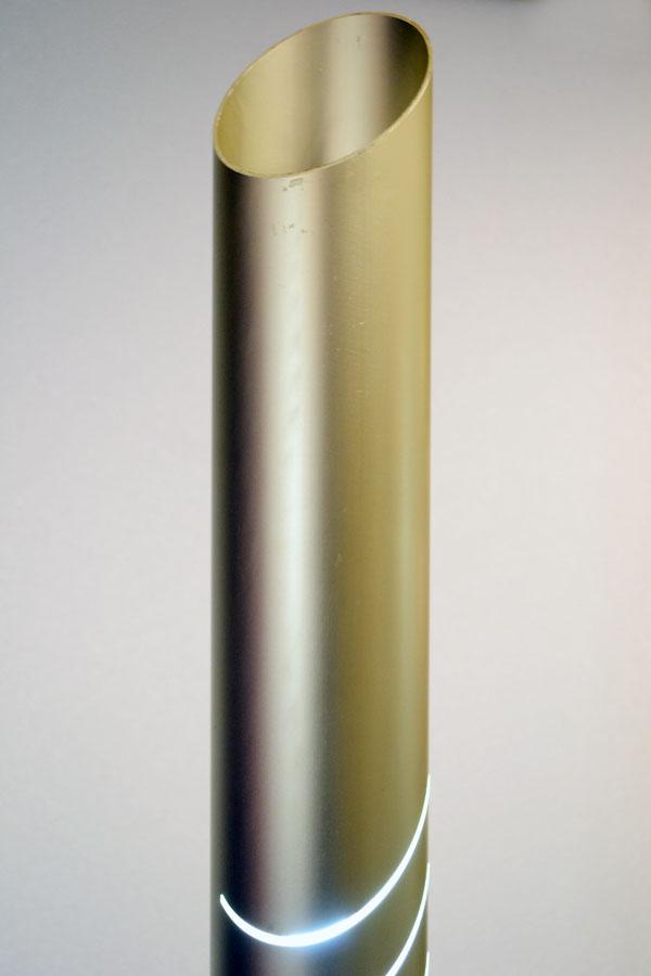 Italian Tronconi Aluminum and Marble Floor Lamp, 1970