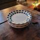 Digoin Sarreguemines dessert plates – Plaid pattern – 1970s