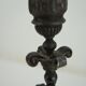 Silver bronze torch pair Paul Dubois