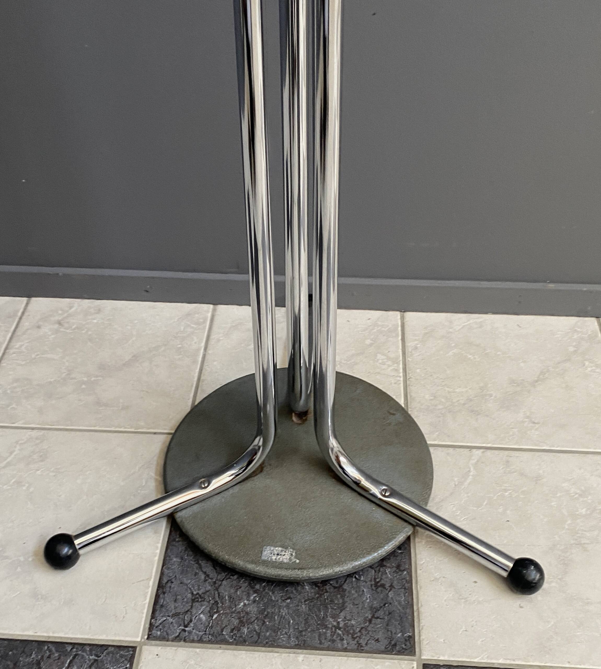 Tubax chrome standing coat rack 1960s