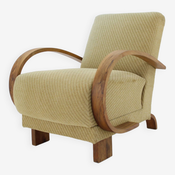 Fauteuil Art Déco des années 1930, Tchécoslovaquie