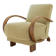 1930s Art Deco Armchair, Czechoslovakia