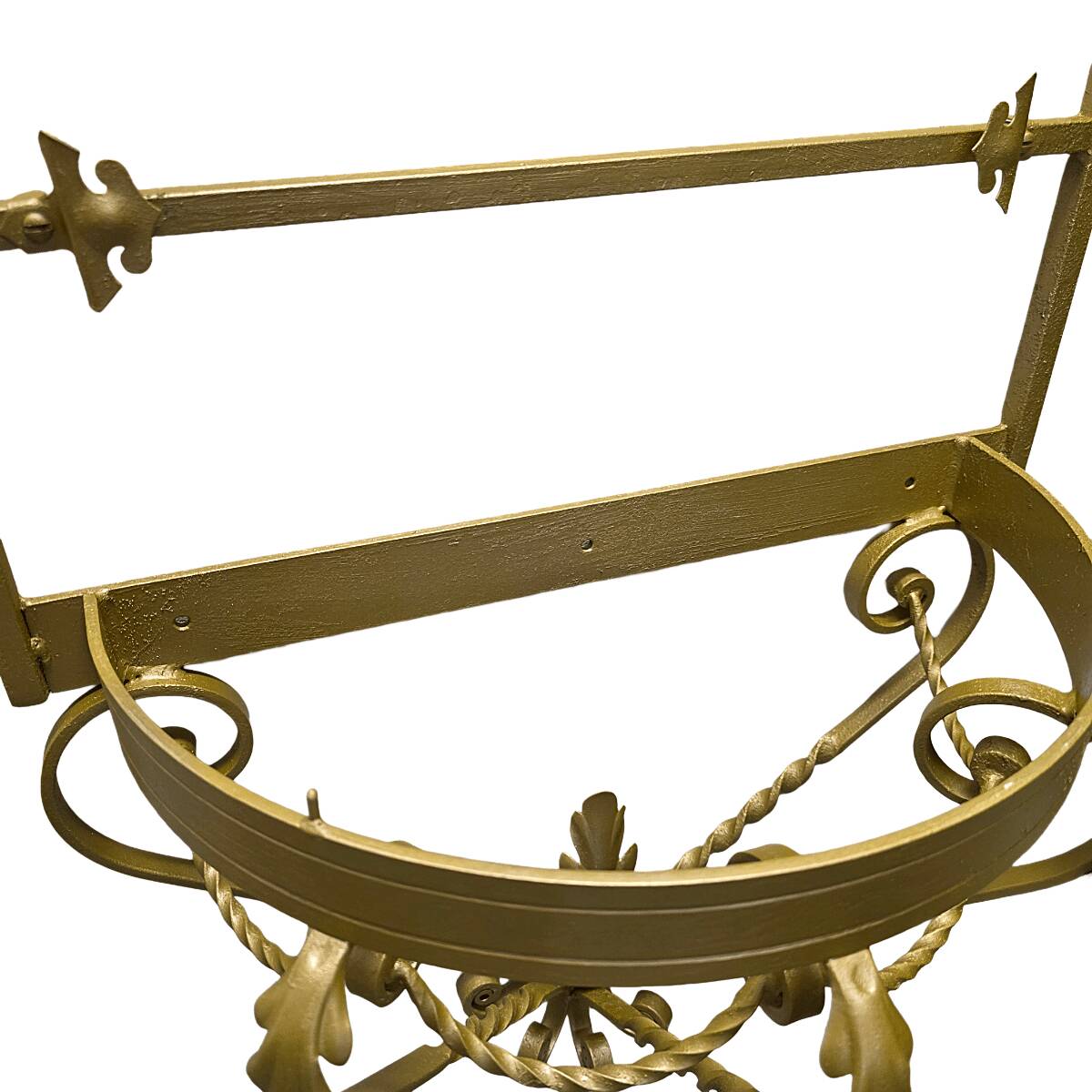 Vintage French Wall Console With Mirror, mid-century