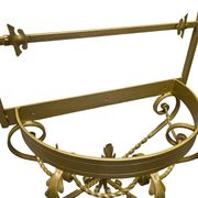 Console murale vintage française avec miroir, milieu du siècle