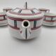 Service Basque théière 5 tasses et 5 soucoupes