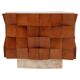 Brutalist Style Sideboard Made of Wood and Siena Marble, Italy