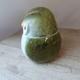 Box with ceramic lid owl shape