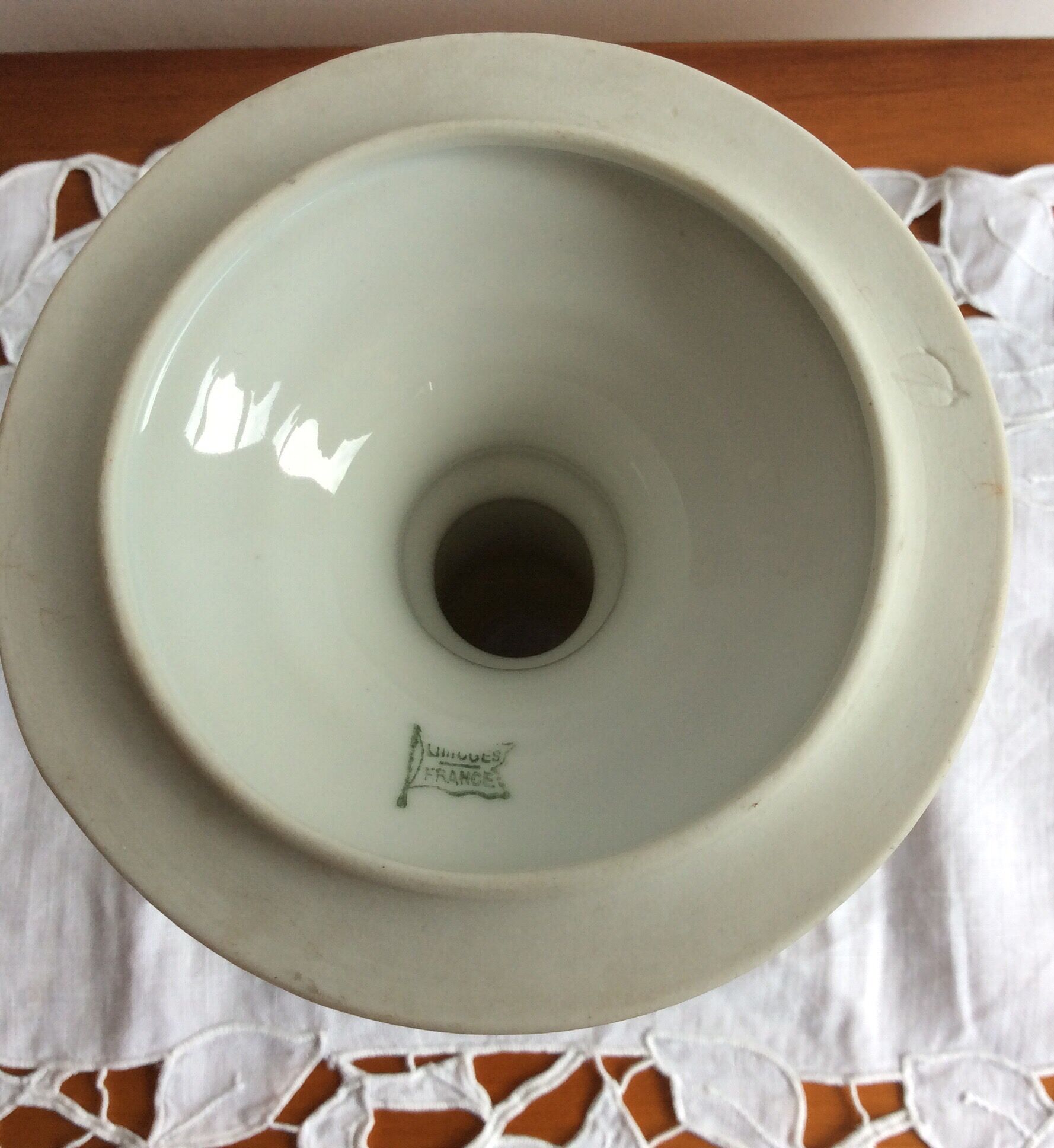 Old porcelain candle holder Limoges