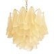 Contemporary Modern Sanded Champagne "Rondini" Murano Chandelier by Simoeng