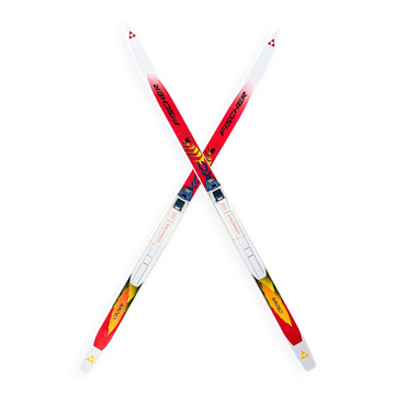 Skis vintage enfant Fischer Crown fixations Salomon
