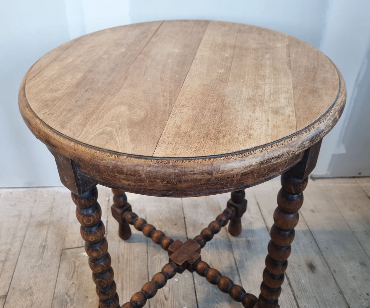 Coil coffee table, console, round, legs