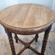 Table basse à bobine console ronde pieds