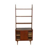 Commode-bibliothèque en teck, suède, 1950
