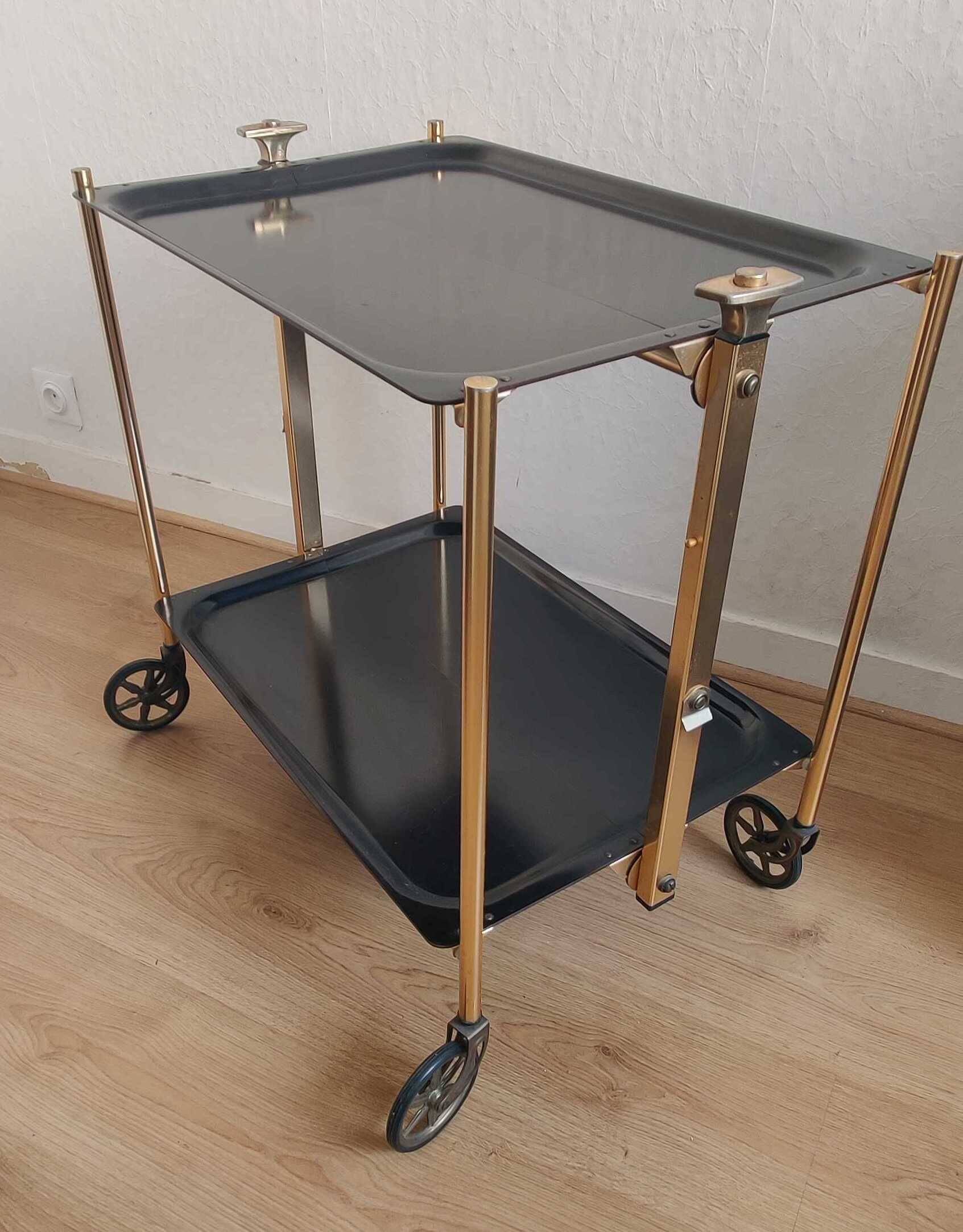 Vintage folding dessert table made in France.