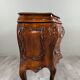 Curved commode in the Louis XV style, carved wood, 19th century.