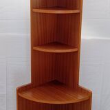 1960s teak corner shelf unit