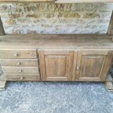 Brutalist oak buffet