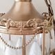 Brass and glass lantern pendant light, gold