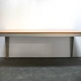 Table à manger en hêtre et aluminium Piet Hein Eek