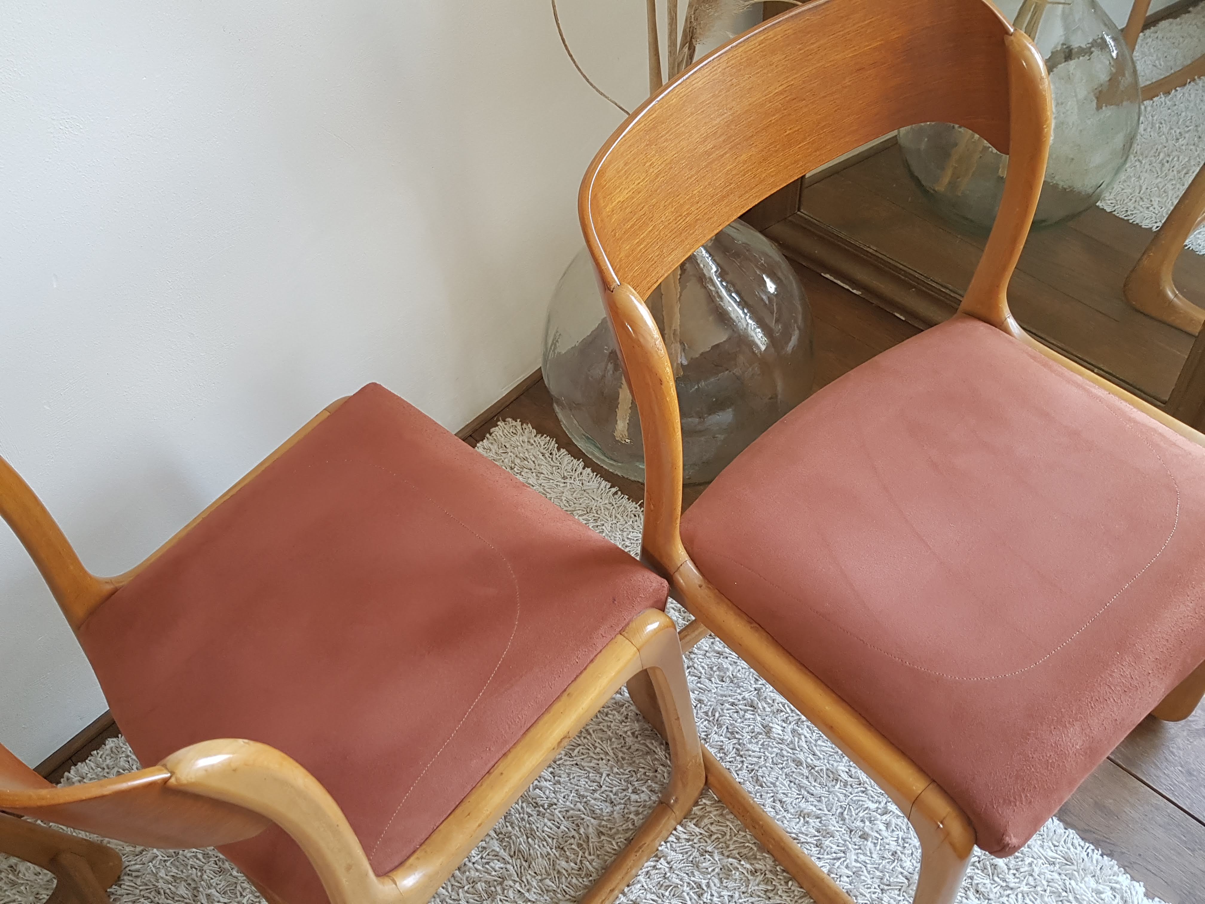 Suite de 4 chaises traineaux Baumann, 1960