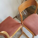 Suite of 4 chairs sleds Baumann, 1960s