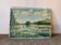Boats by the water, oil on canvas signed