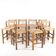 Suite de 8 tabourets en corde