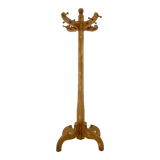 Vintage all-wood coat stand, Czechoslovakia, 1950's