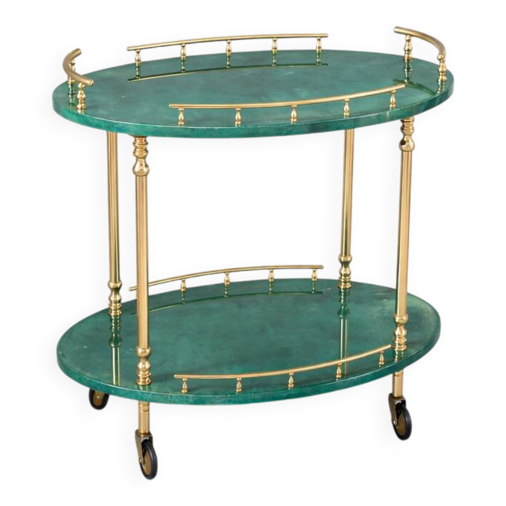 Bar cart by Aldo Tura, Italy, 1970s.