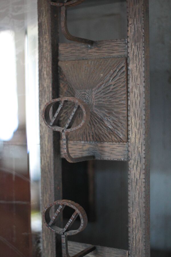 Porte-manteau art déco, porte-manteau fer forgé, vestiaire