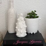Trio of white vases
