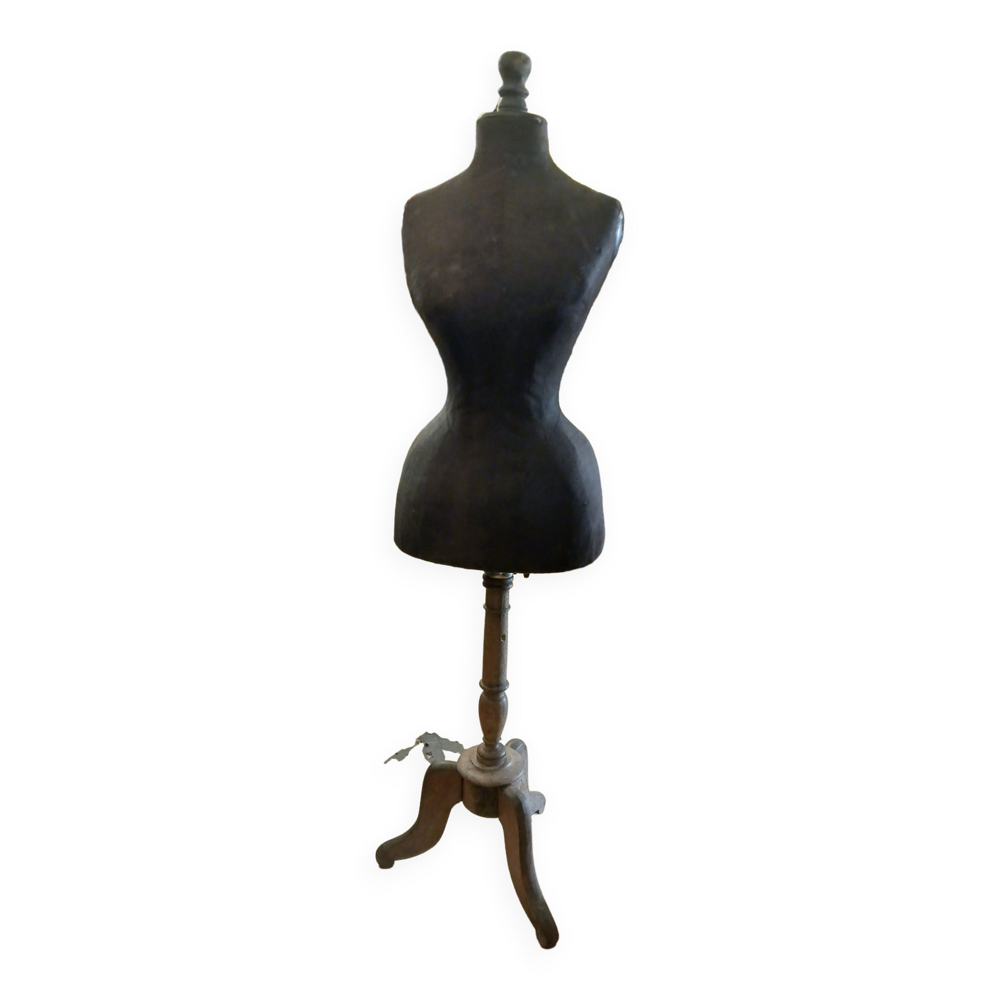 Antique sewing mannequin, wasp waist..