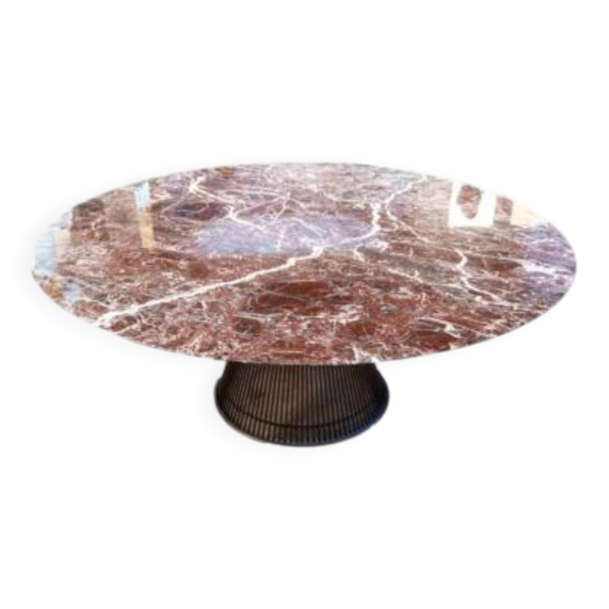 KNOLL editions & PLATNER, round table Ø 180 cm Ruby Red marble
