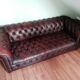 Sofa Chesterfield Vintage 60's-80's red burgundy
