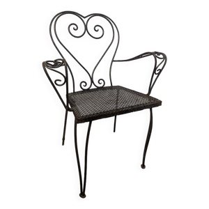 Fauteuil de jardin en fer forgé
