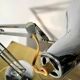 Luxo Lamp l-4 chrome metal lamp