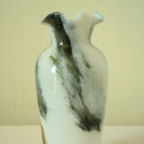 Genuine vintage Opaline vase from the Tuscan Crystal Factory, Italy.