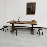 Monastery farm table in oak 1900