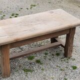 Old brutalist oak farmhouse coffee table