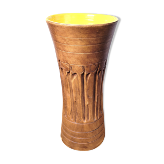 Mali ethnic ceramic vase