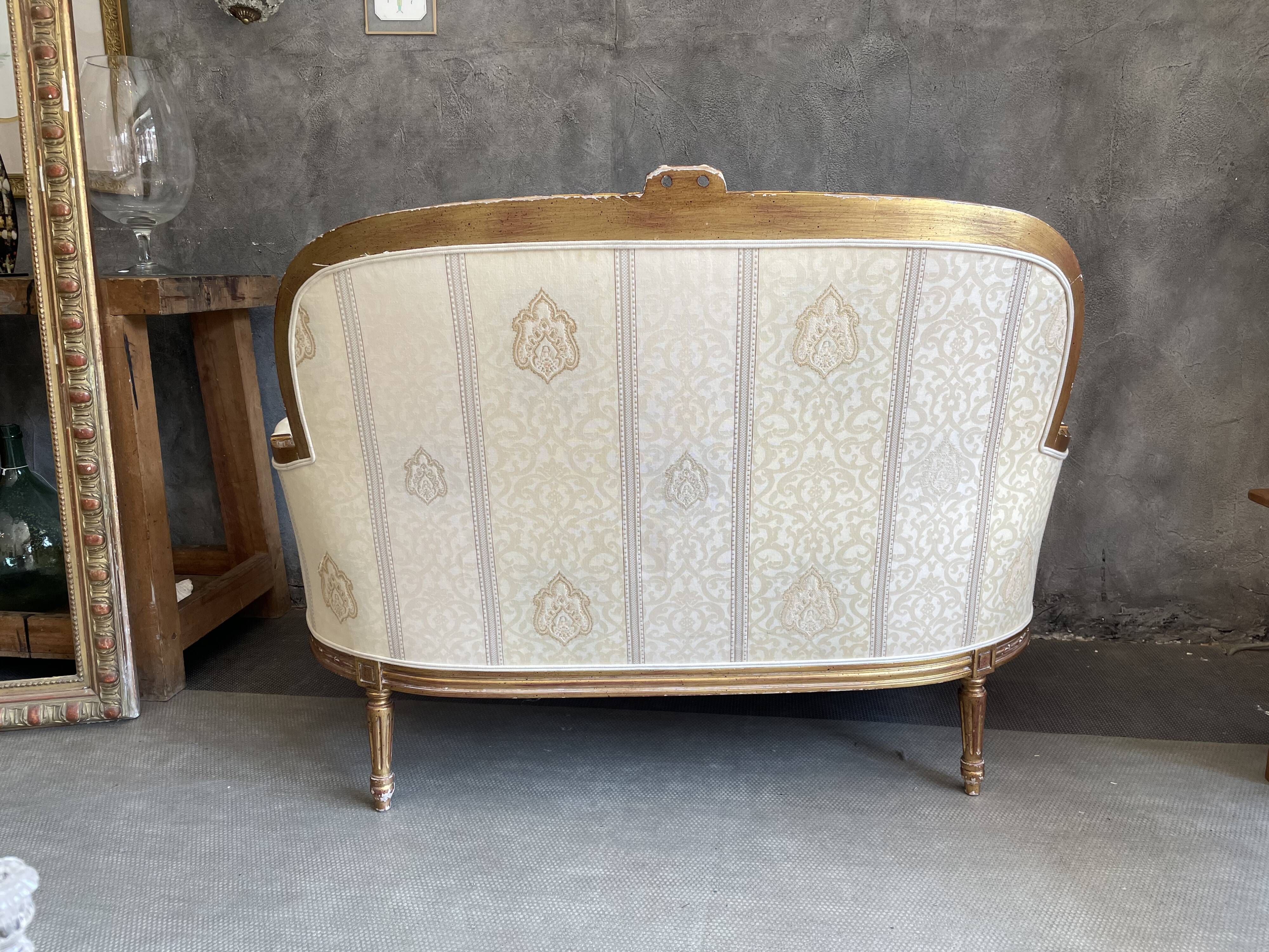 Bench 2 seats Louis XVI