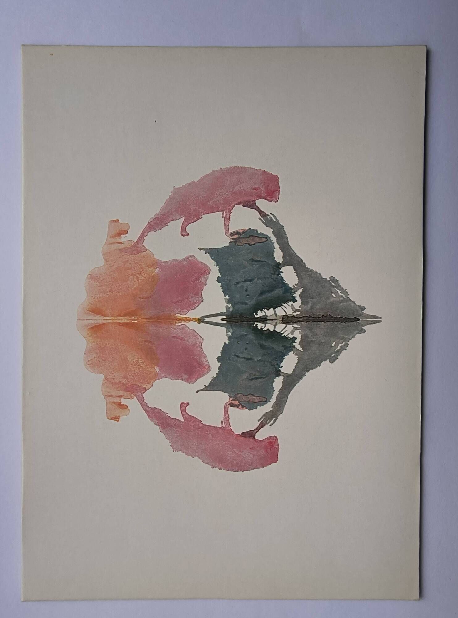 Original Rorschach test card "Card VIII" Imagination